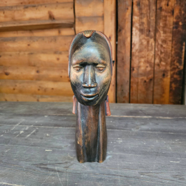 Статуэтка дерево, резьба, Африка, 1976 год. Картинка 1